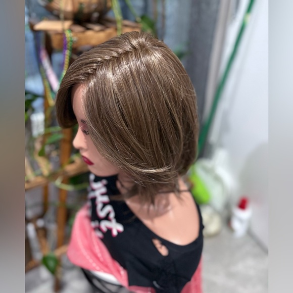 Belle tress “Mallorca” wig in color Coolest ash brown monofilament lace front - Picture 3 of 8